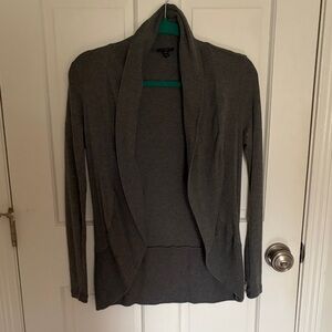 Express Grey Open Front Cardigan XS